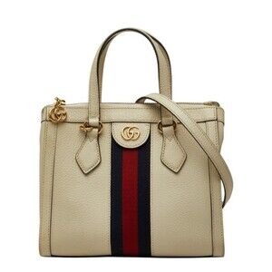 Gucci Ophidia Sherry Line Double G Small Handbag Shoulder Bag 2WAY 547551 Ivo...